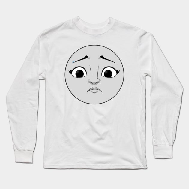 Rebecca sad face Long Sleeve T-Shirt by corzamoon